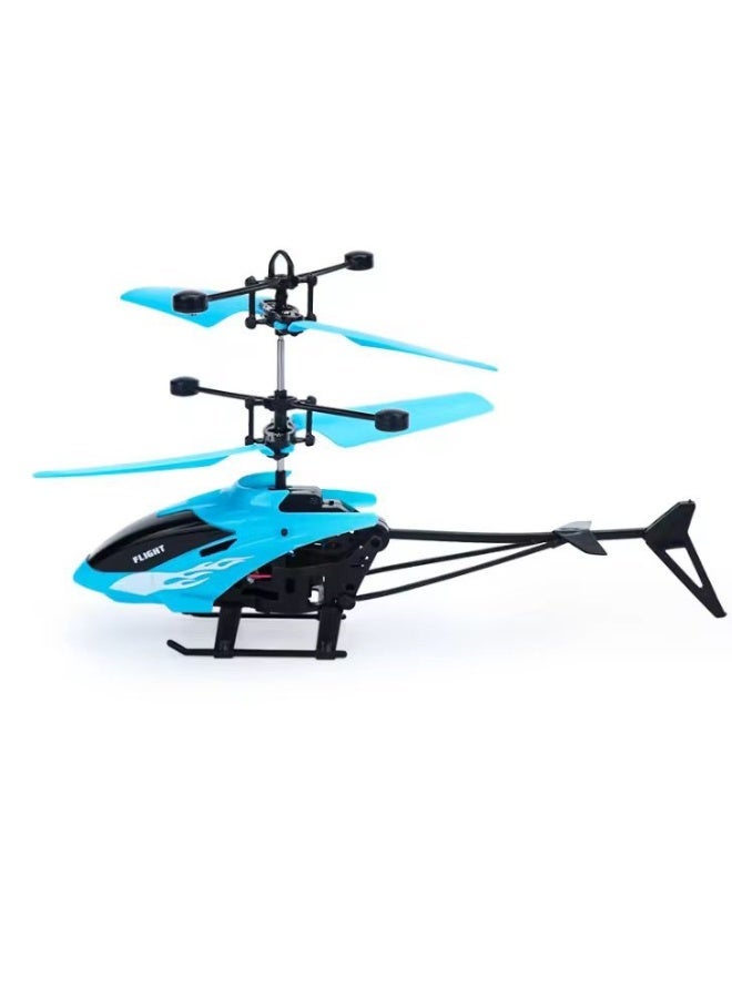 Flying Mini Rc Infraed Induction Helicopter Aircraft Flashing Light Toys For Kid - Image 2